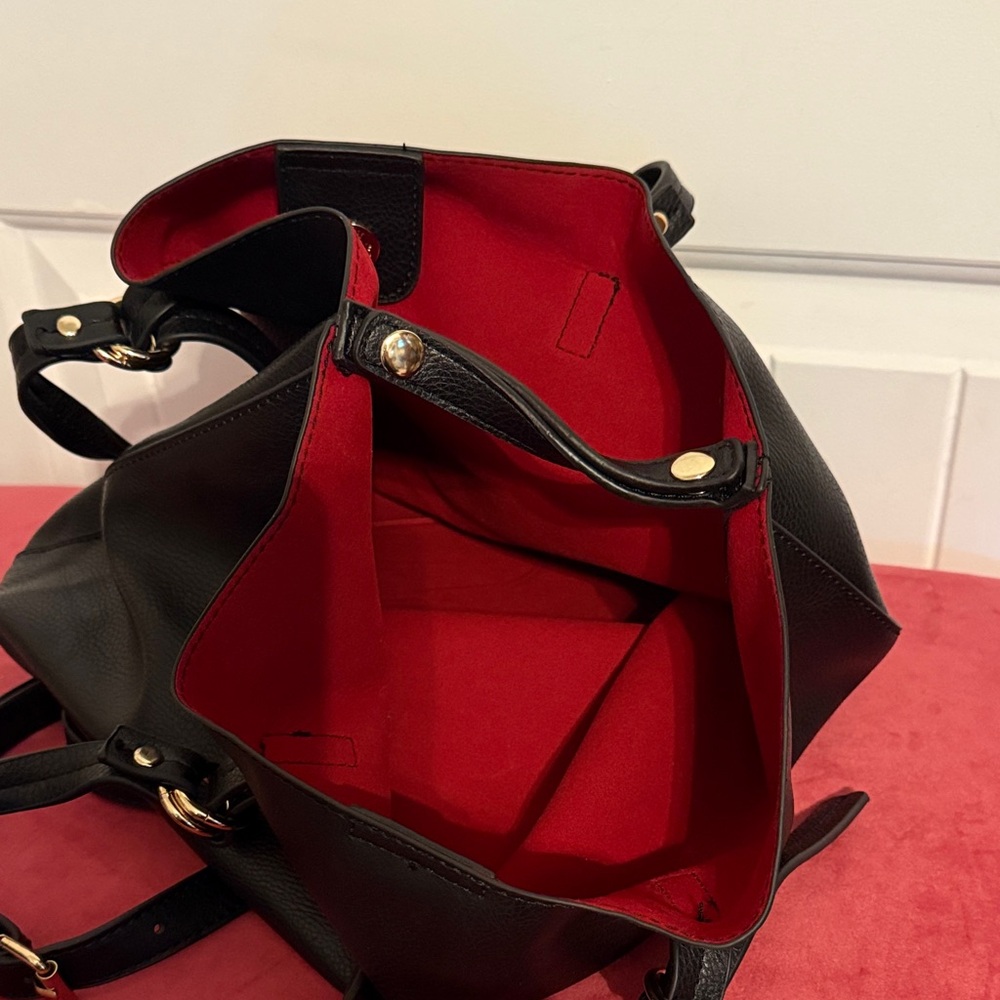 Black Leather Tote Bag - Picture 11 of 14